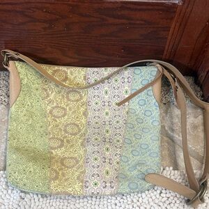 Fossil Elegant Multicolor Patterned Women's Satchel